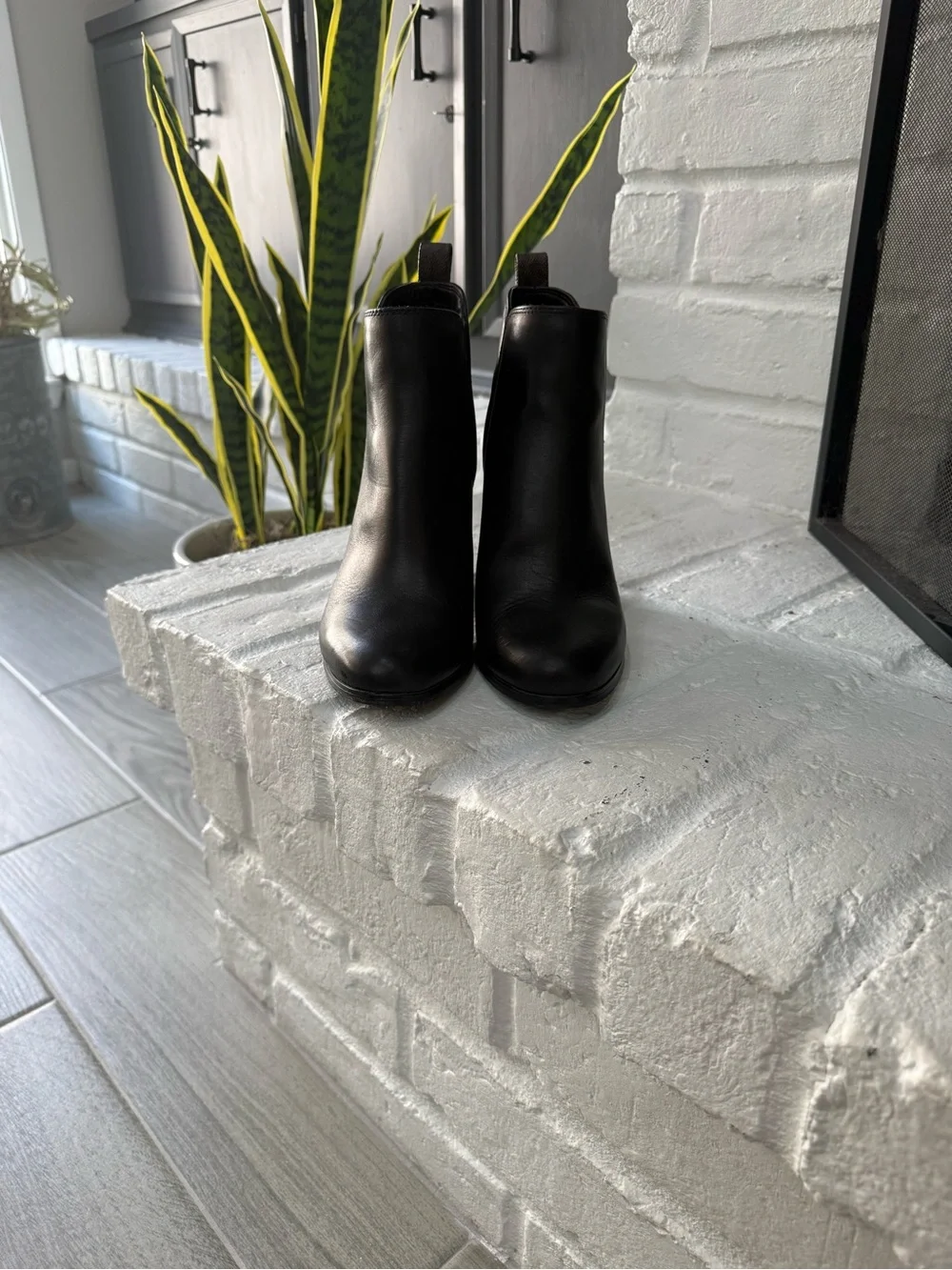 Michael Kors Black Leather Women's High Heel Ankle Boots